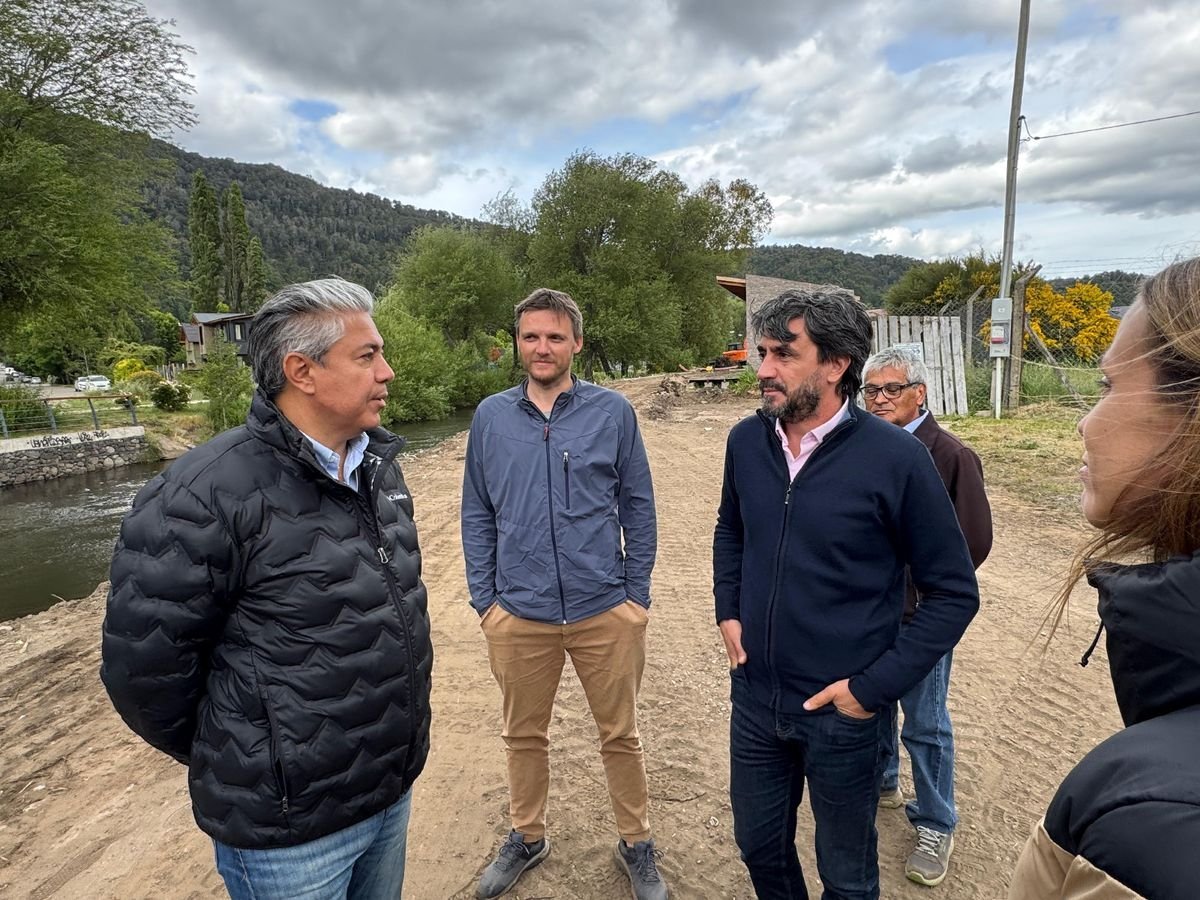 San Mart&iacute;n de los Andes: Figueroa y Saloniti supervisaron obras en la ciudad