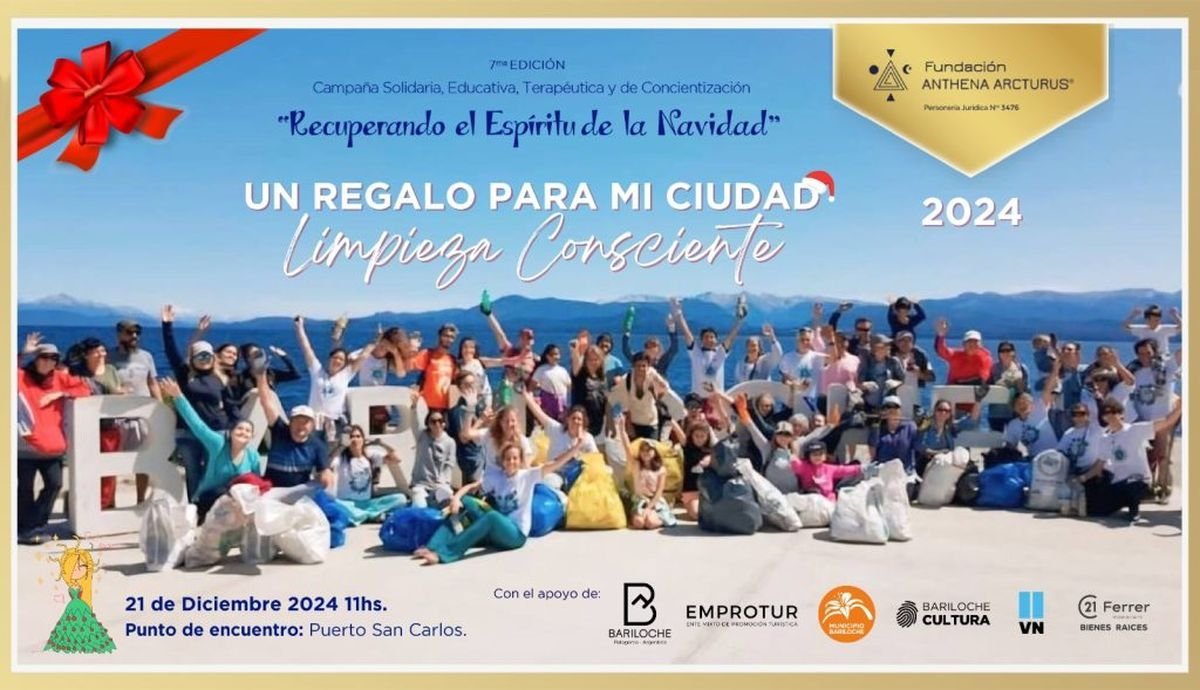 "Un regalo para mi ciudad" en Bariloche: una jornada de limpieza consciente