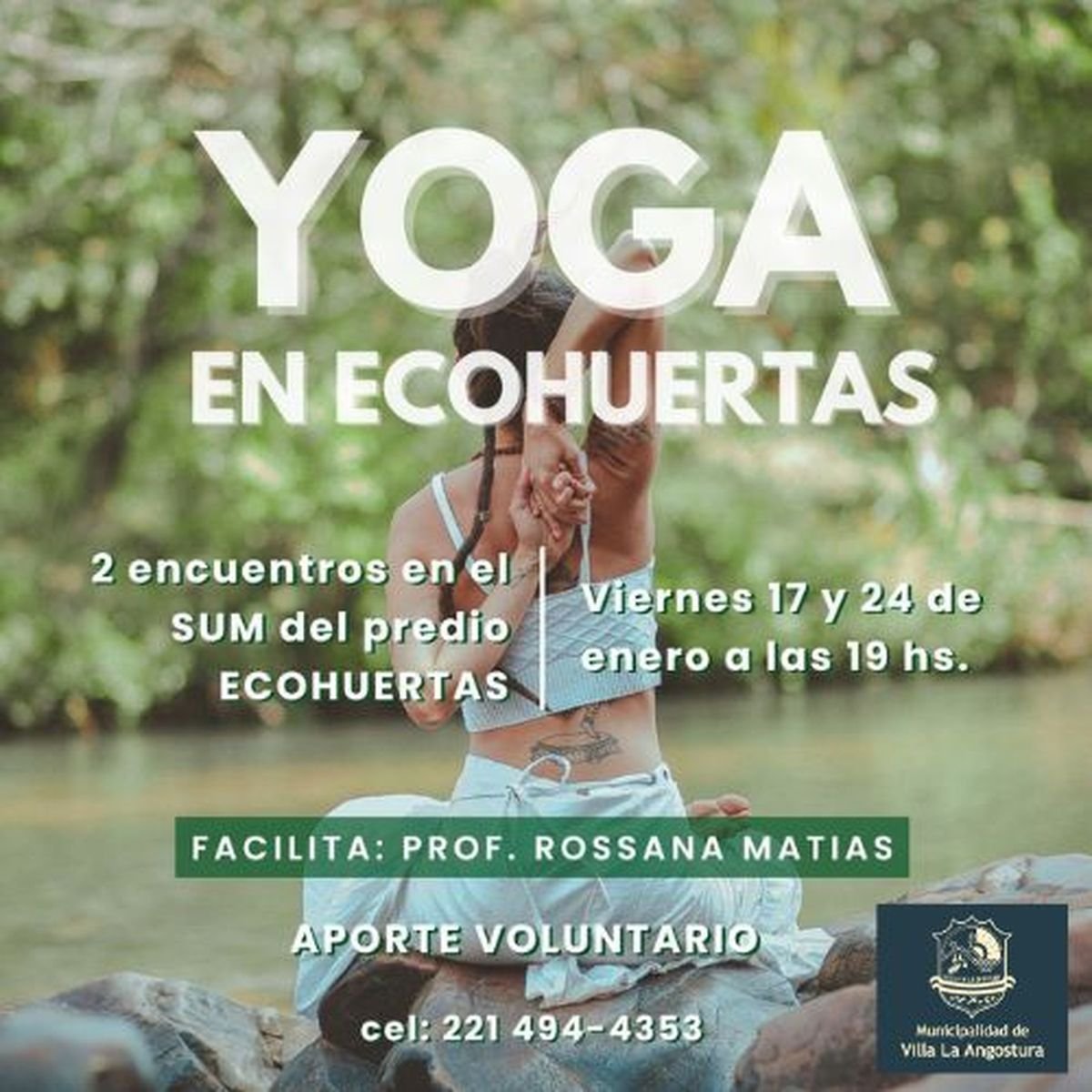 Villa La Angostura: clases de yoga en Eco Huertas