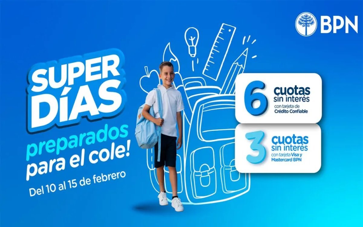 BPN: promociones y cuotas sin inter&eacute;s para el inicio de clases