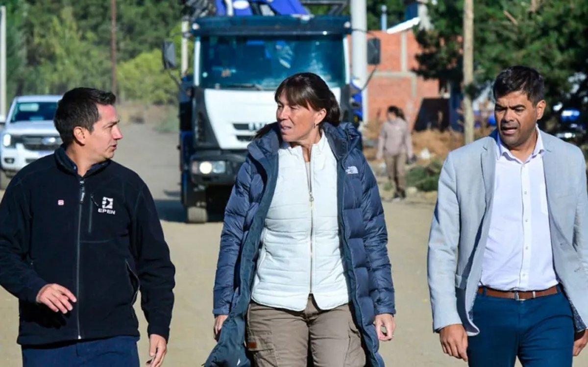 Jun&iacute;n de los Andes: comienza la obra de red el&eacute;ctrica y alumbrado para 461 familias