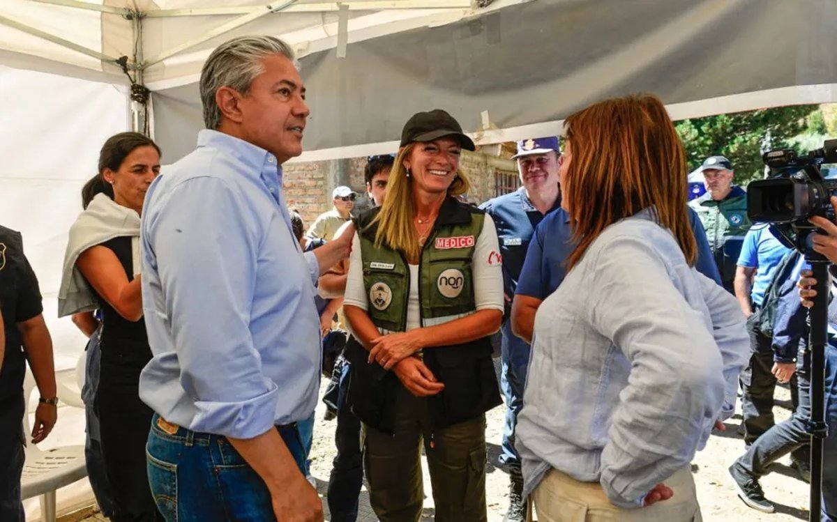 Figueroa y Bullrich destacaron la labor de los brigadistas en los incendios