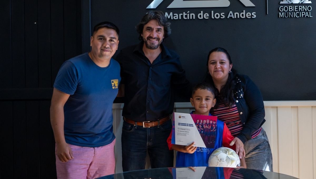 Un ni&ntilde;o de San Mart&iacute;n de los Andes seleccionado por el club Barcelona