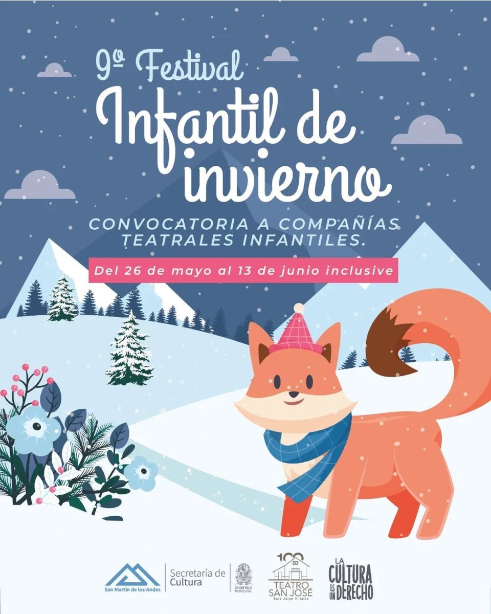San Mart&iacute;n de los Andes: convocatoria a artistas y elencos para participar del 9&deg; Festival Infantil de Invierno