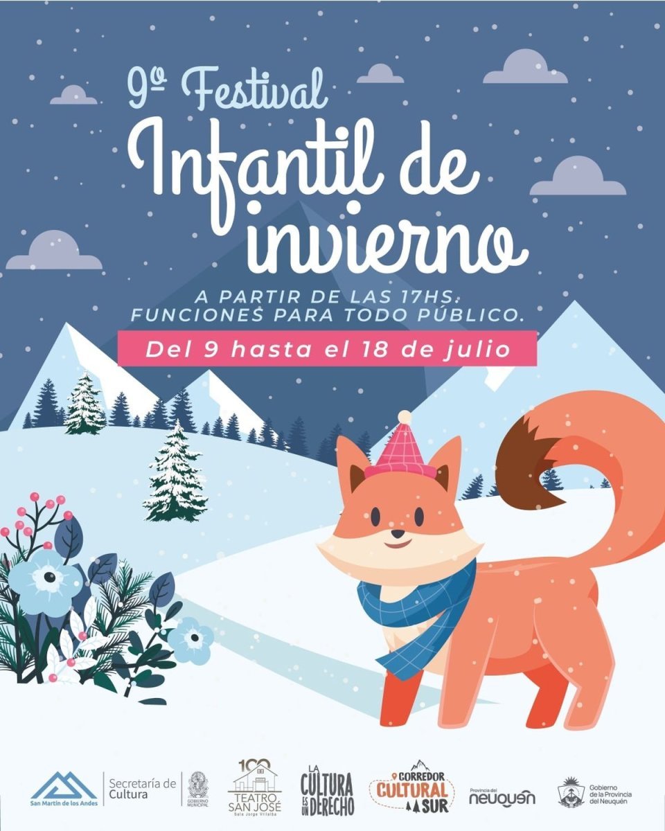 Llega a San Mart&iacute;n de los Andes el 9&deg; Festival Infantil de Invierno