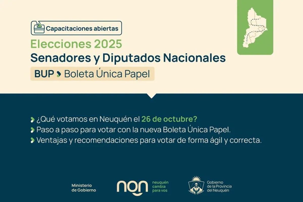 Neuqu&eacute;n: capacitaciones sobre Boleta &Uacute;nica Papel