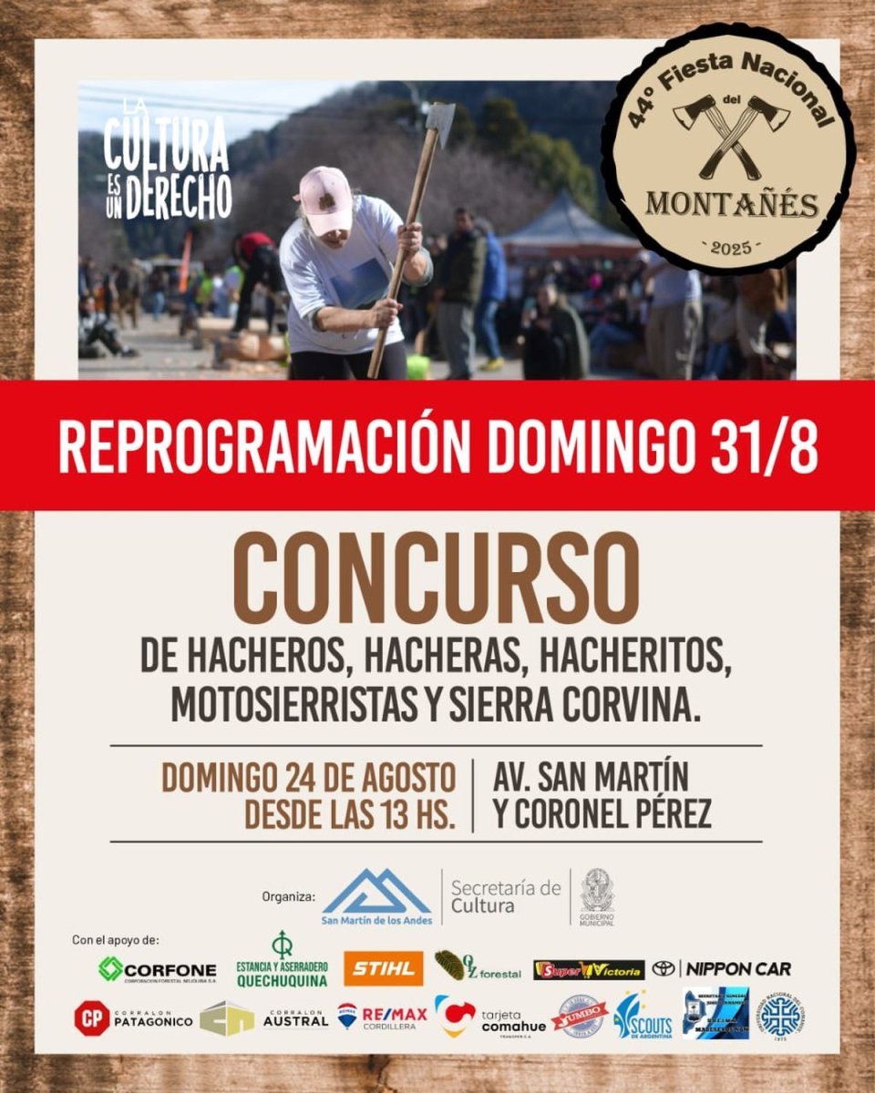 San Mart&iacute;n de los Andes: reprogramaci&oacute;n de la 44&ordf; Fiesta Nacional del Monta&ntilde;&eacute;s